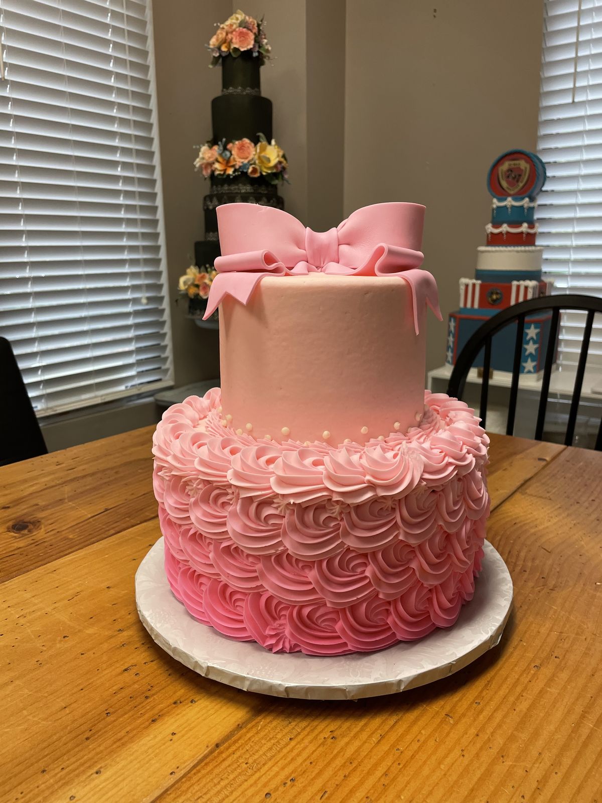Pink Ombré & Bow